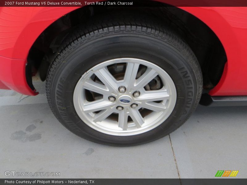 Torch Red / Dark Charcoal 2007 Ford Mustang V6 Deluxe Convertible