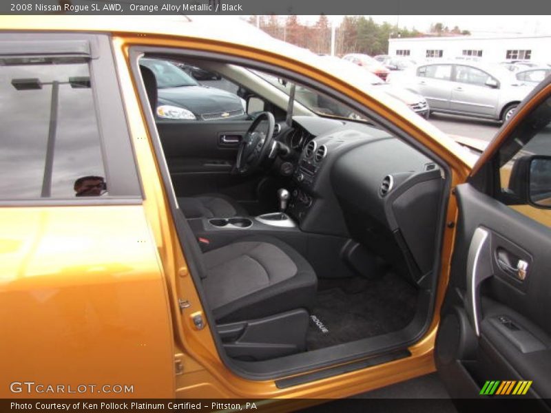 Orange Alloy Metallic / Black 2008 Nissan Rogue SL AWD