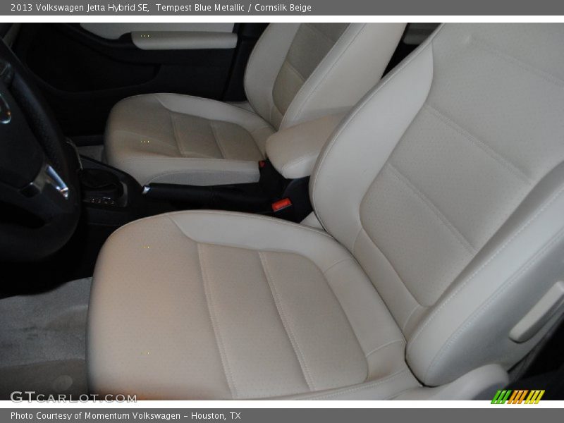 Tempest Blue Metallic / Cornsilk Beige 2013 Volkswagen Jetta Hybrid SE
