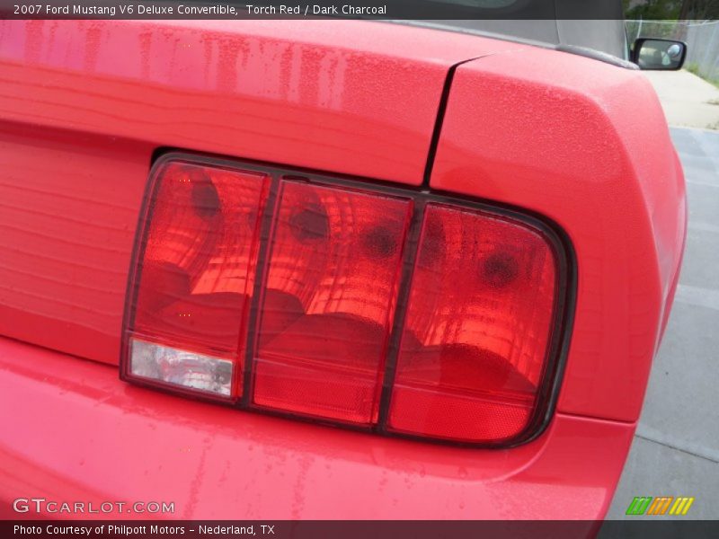 Torch Red / Dark Charcoal 2007 Ford Mustang V6 Deluxe Convertible