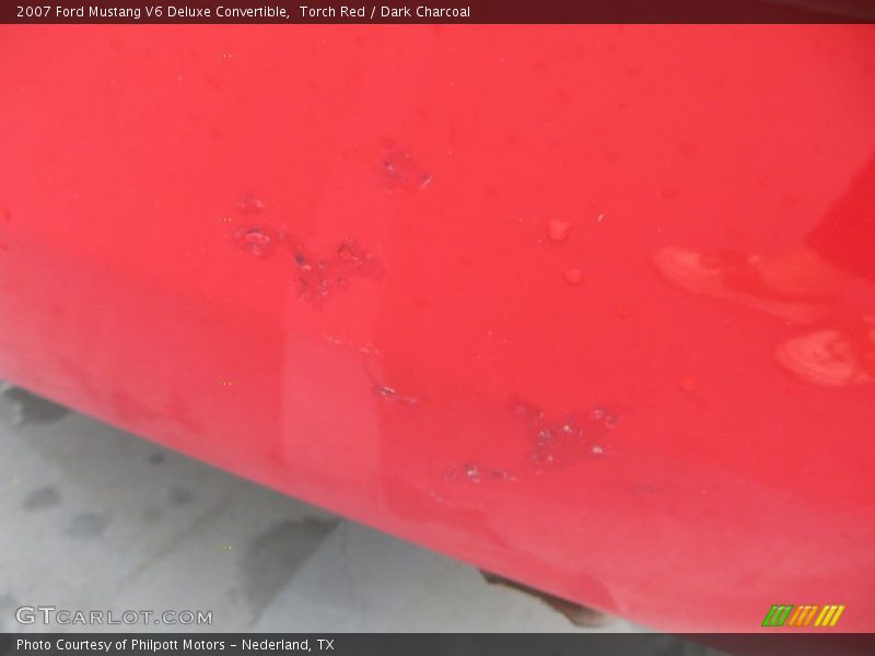Torch Red / Dark Charcoal 2007 Ford Mustang V6 Deluxe Convertible