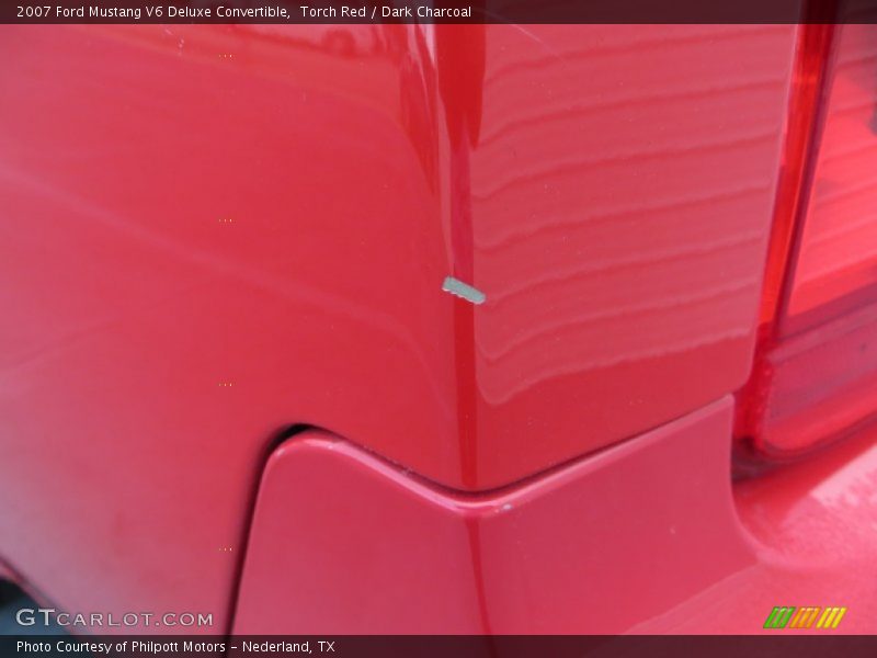 Torch Red / Dark Charcoal 2007 Ford Mustang V6 Deluxe Convertible