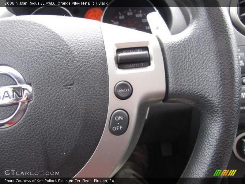 Orange Alloy Metallic / Black 2008 Nissan Rogue SL AWD