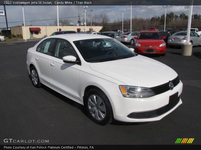 Candy White / Titan Black 2012 Volkswagen Jetta SE Sedan