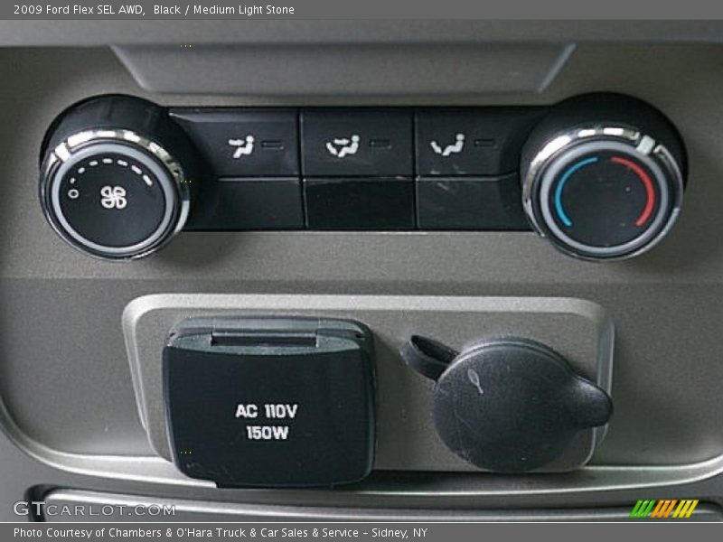 Black / Medium Light Stone 2009 Ford Flex SEL AWD