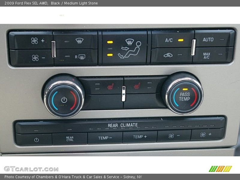 Black / Medium Light Stone 2009 Ford Flex SEL AWD