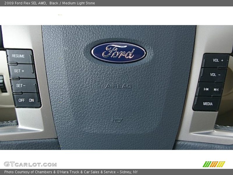 Black / Medium Light Stone 2009 Ford Flex SEL AWD