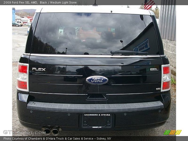 Black / Medium Light Stone 2009 Ford Flex SEL AWD