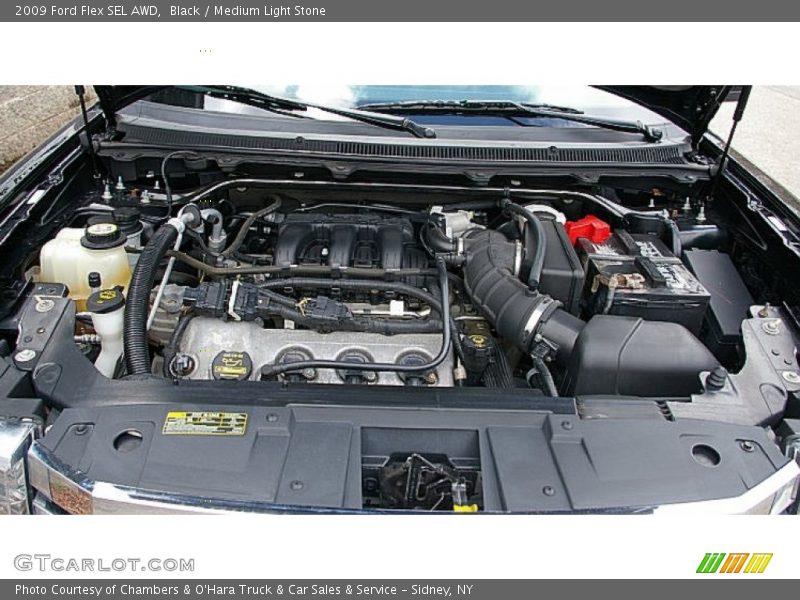 Black / Medium Light Stone 2009 Ford Flex SEL AWD