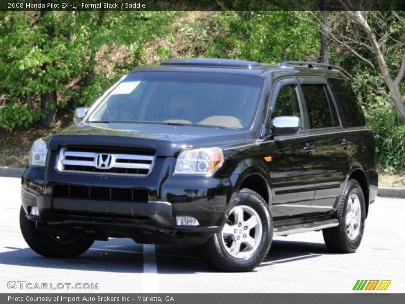 Formal Black / Saddle 2008 Honda Pilot EX-L