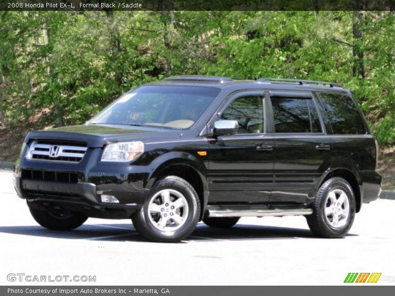 Formal Black / Saddle 2008 Honda Pilot EX-L