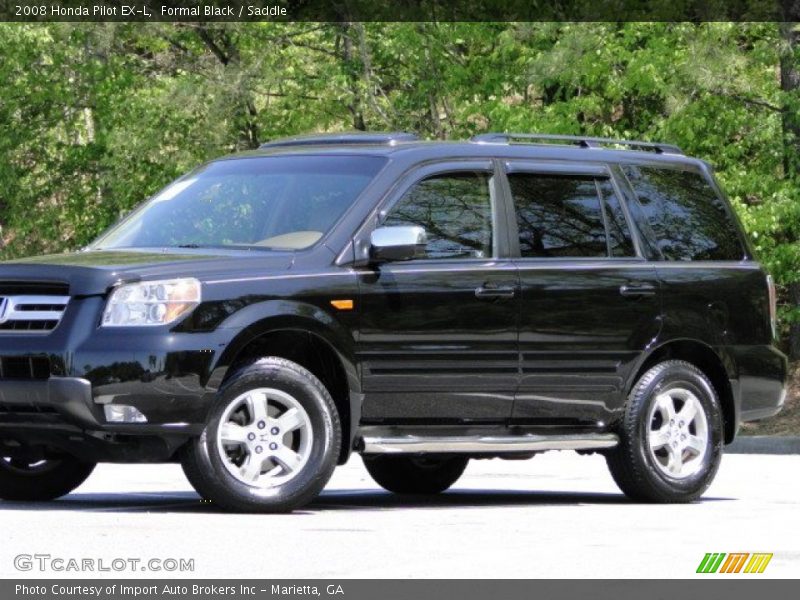 Formal Black / Saddle 2008 Honda Pilot EX-L