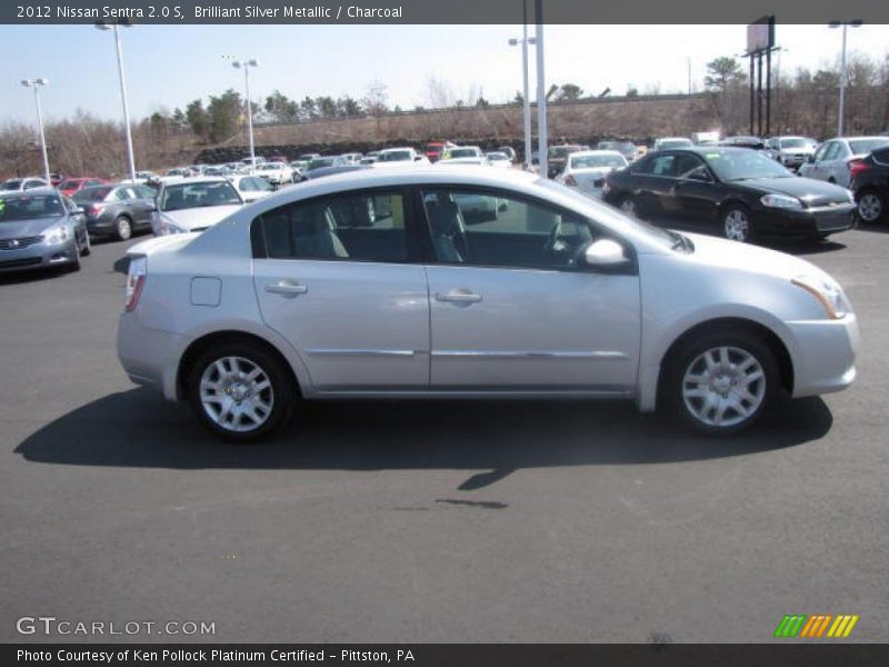 Brilliant Silver Metallic / Charcoal 2012 Nissan Sentra 2.0 S