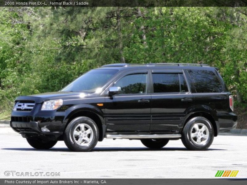 Formal Black / Saddle 2008 Honda Pilot EX-L