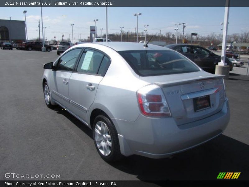 Brilliant Silver Metallic / Charcoal 2012 Nissan Sentra 2.0 S