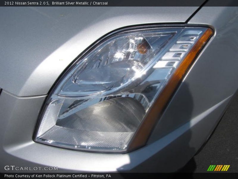 Brilliant Silver Metallic / Charcoal 2012 Nissan Sentra 2.0 S