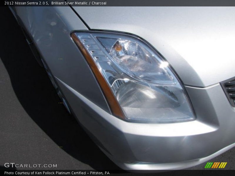 Brilliant Silver Metallic / Charcoal 2012 Nissan Sentra 2.0 S