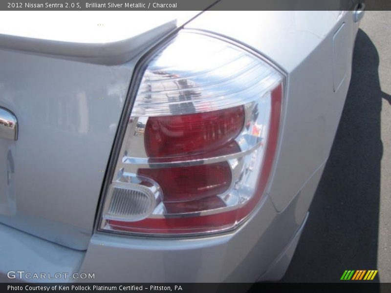 Brilliant Silver Metallic / Charcoal 2012 Nissan Sentra 2.0 S