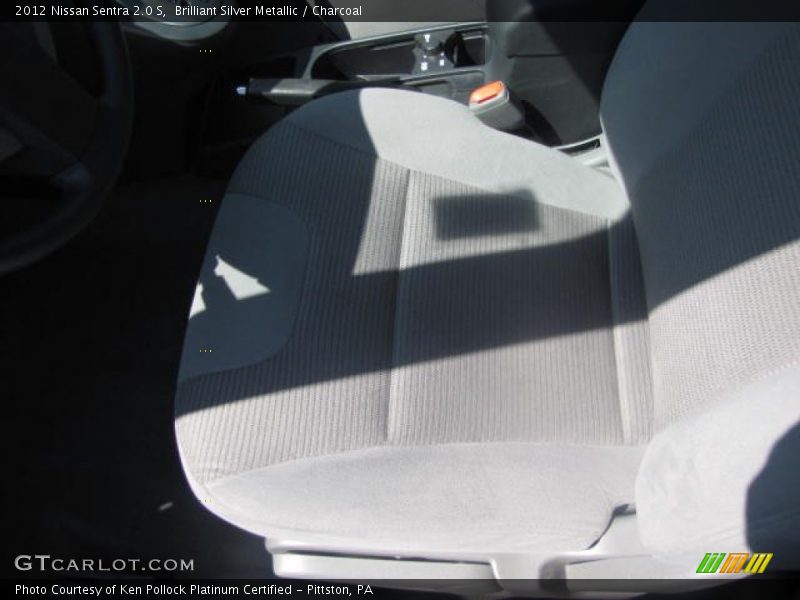 Brilliant Silver Metallic / Charcoal 2012 Nissan Sentra 2.0 S
