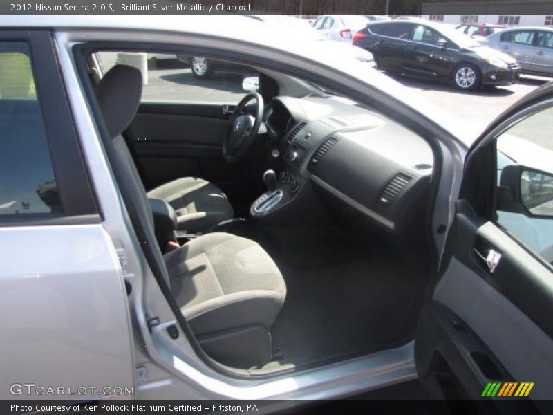 Brilliant Silver Metallic / Charcoal 2012 Nissan Sentra 2.0 S