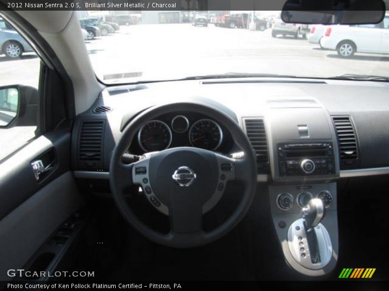 Brilliant Silver Metallic / Charcoal 2012 Nissan Sentra 2.0 S