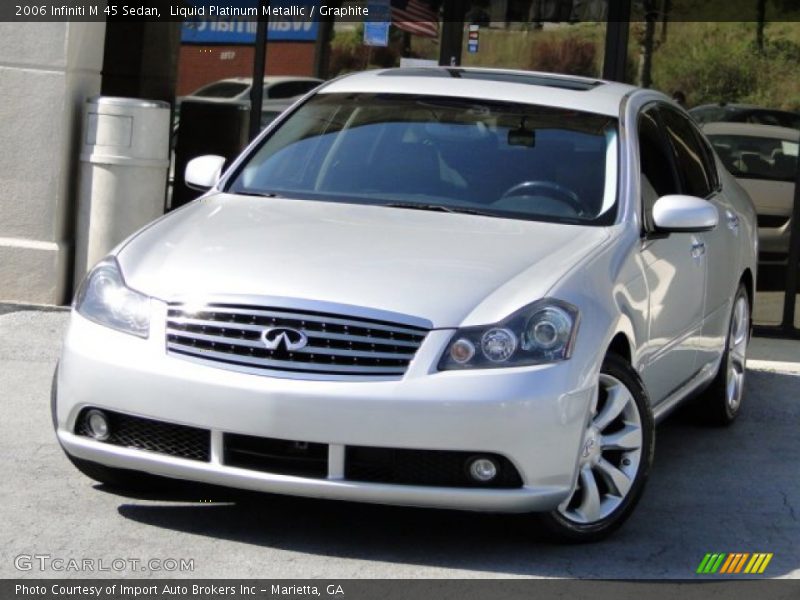 Liquid Platinum Metallic / Graphite 2006 Infiniti M 45 Sedan