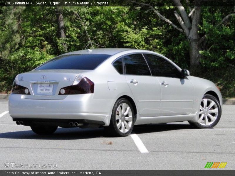 Liquid Platinum Metallic / Graphite 2006 Infiniti M 45 Sedan