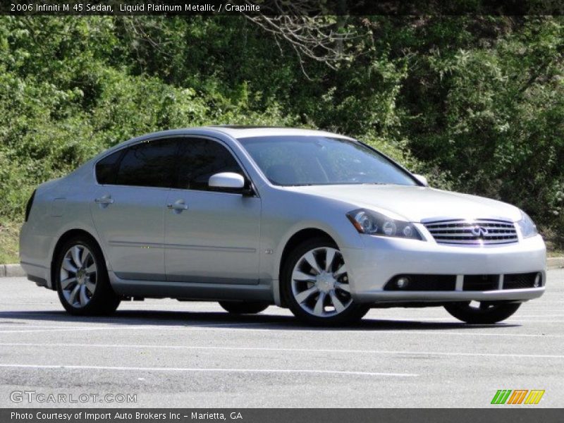 Liquid Platinum Metallic / Graphite 2006 Infiniti M 45 Sedan