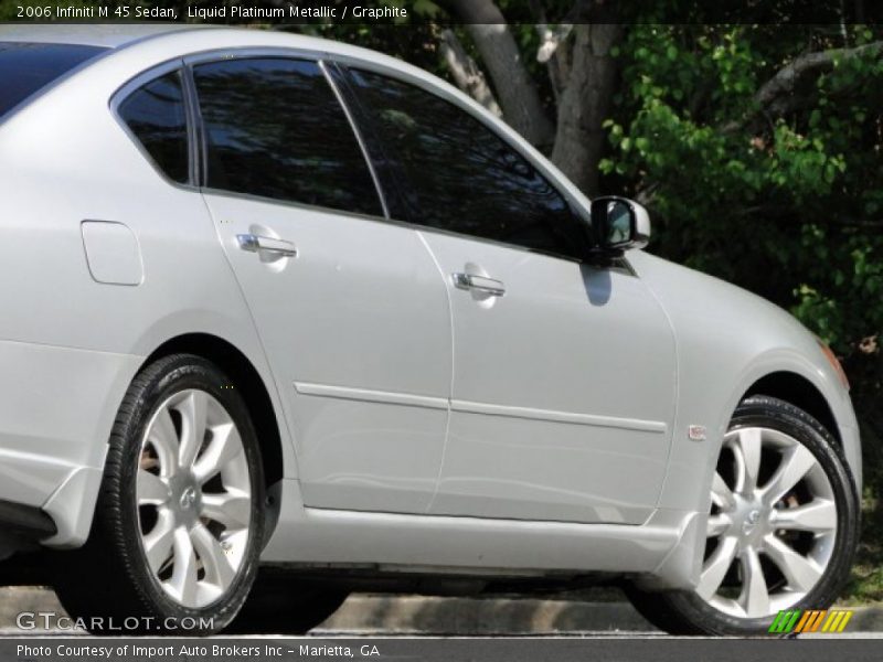 Liquid Platinum Metallic / Graphite 2006 Infiniti M 45 Sedan