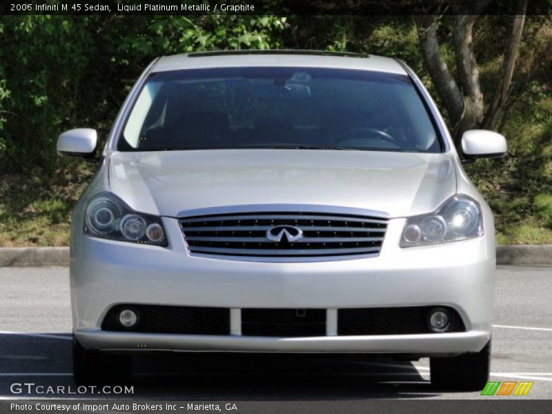 Liquid Platinum Metallic / Graphite 2006 Infiniti M 45 Sedan