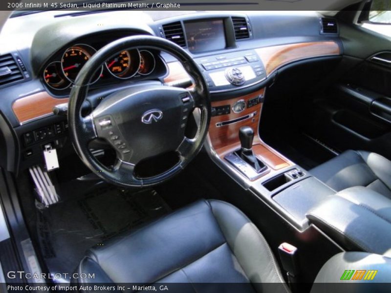 Liquid Platinum Metallic / Graphite 2006 Infiniti M 45 Sedan