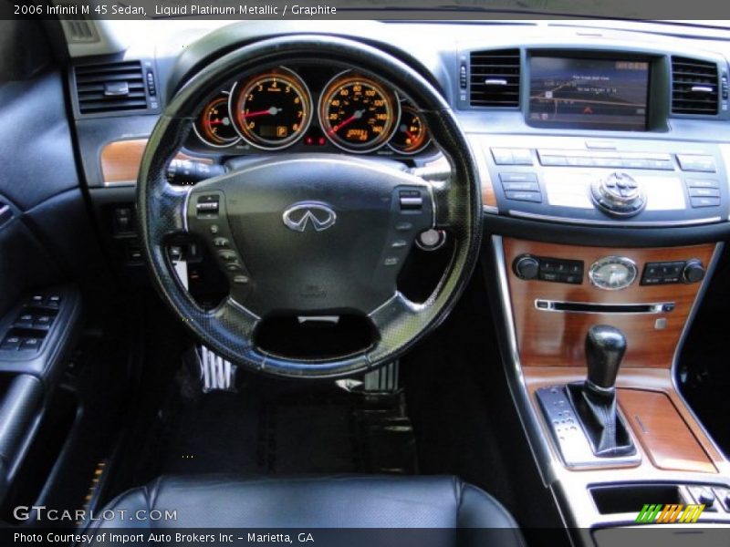 Liquid Platinum Metallic / Graphite 2006 Infiniti M 45 Sedan