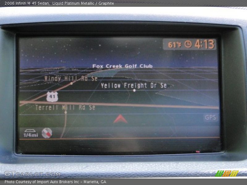 Liquid Platinum Metallic / Graphite 2006 Infiniti M 45 Sedan