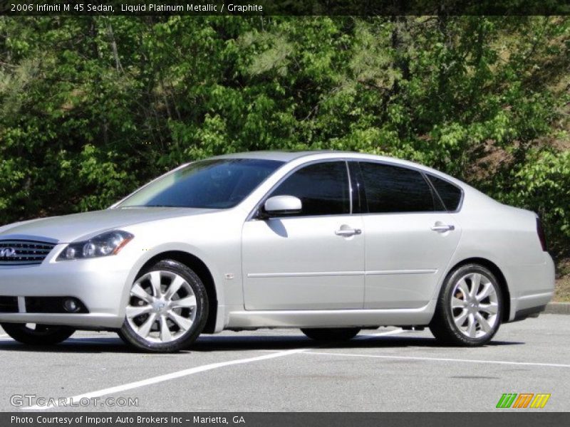 Liquid Platinum Metallic / Graphite 2006 Infiniti M 45 Sedan
