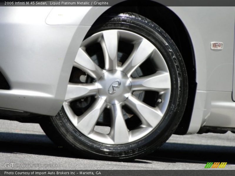 Liquid Platinum Metallic / Graphite 2006 Infiniti M 45 Sedan