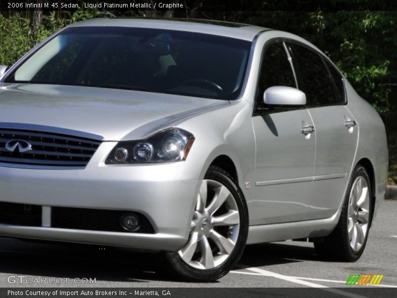 Liquid Platinum Metallic / Graphite 2006 Infiniti M 45 Sedan