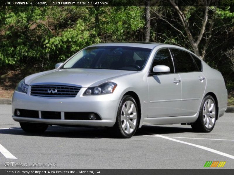 Liquid Platinum Metallic / Graphite 2006 Infiniti M 45 Sedan