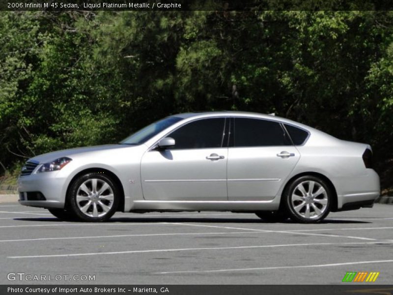 Liquid Platinum Metallic / Graphite 2006 Infiniti M 45 Sedan