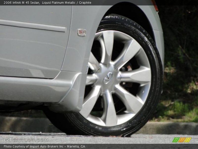 Liquid Platinum Metallic / Graphite 2006 Infiniti M 45 Sedan