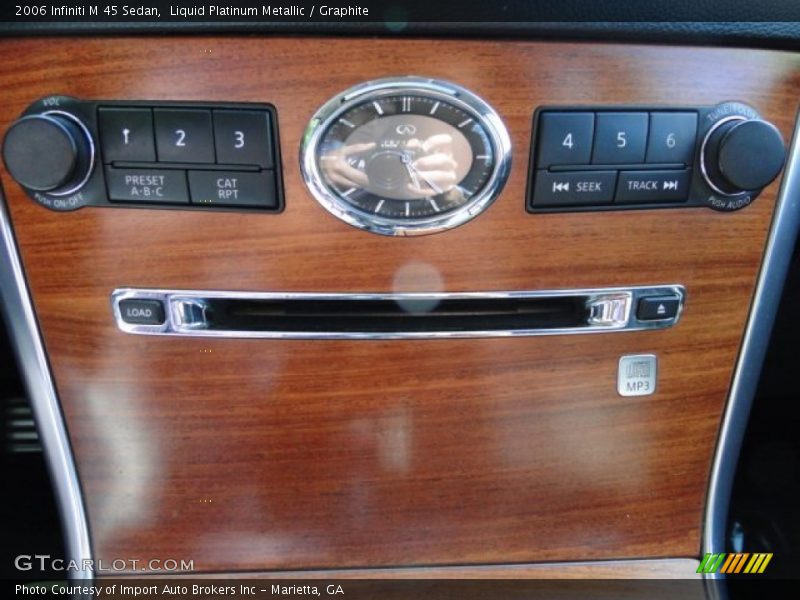 Liquid Platinum Metallic / Graphite 2006 Infiniti M 45 Sedan