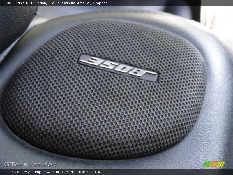 Liquid Platinum Metallic / Graphite 2006 Infiniti M 45 Sedan
