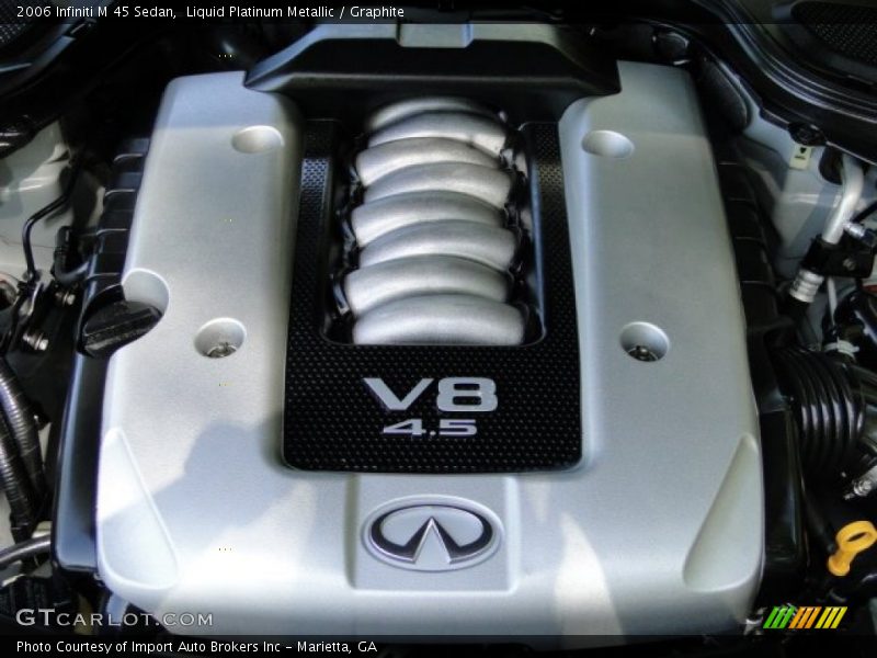 Liquid Platinum Metallic / Graphite 2006 Infiniti M 45 Sedan