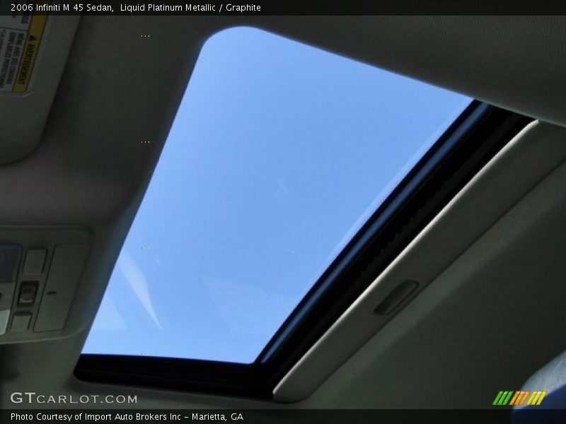 Liquid Platinum Metallic / Graphite 2006 Infiniti M 45 Sedan