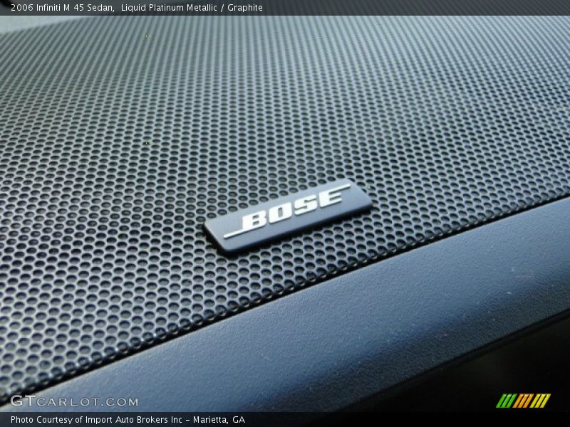 Liquid Platinum Metallic / Graphite 2006 Infiniti M 45 Sedan