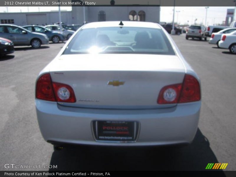 Silver Ice Metallic / Ebony 2012 Chevrolet Malibu LT