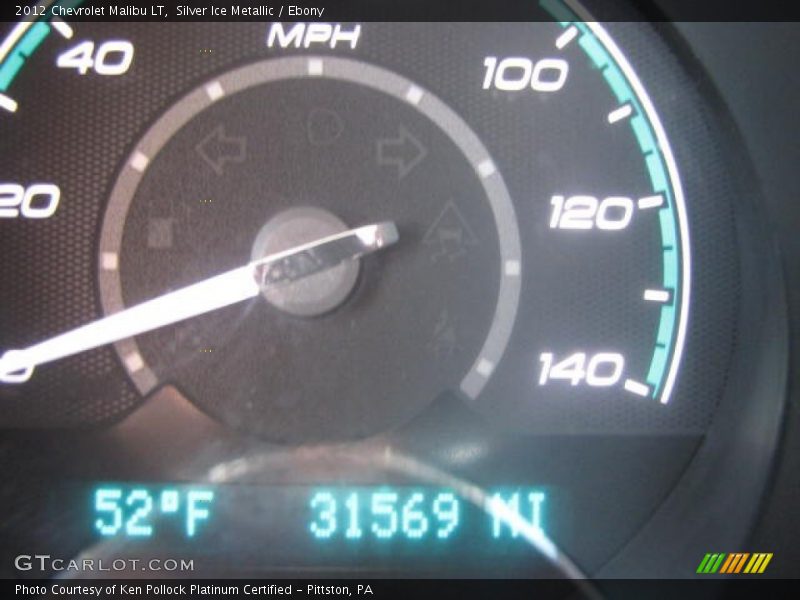 Silver Ice Metallic / Ebony 2012 Chevrolet Malibu LT