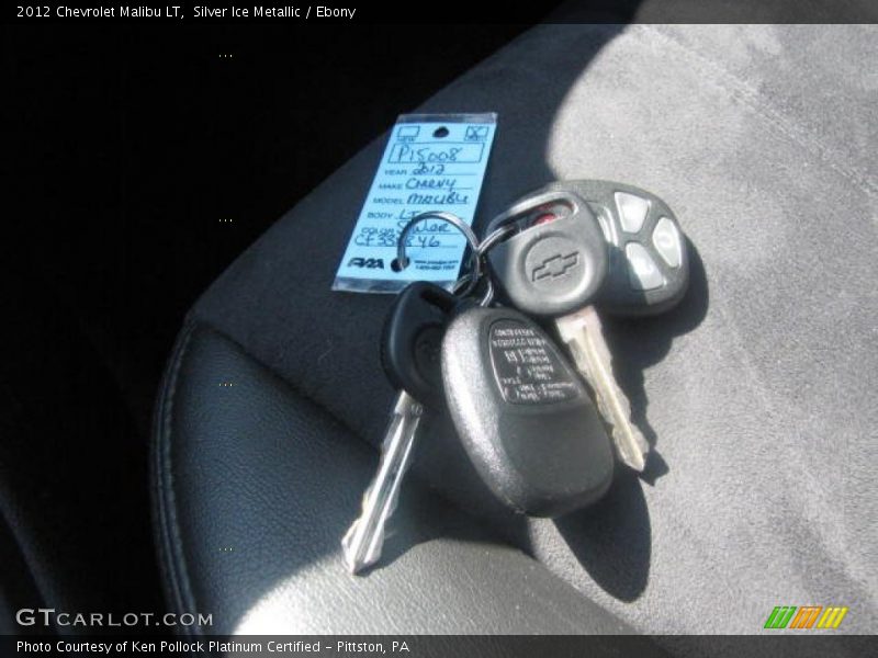 Silver Ice Metallic / Ebony 2012 Chevrolet Malibu LT