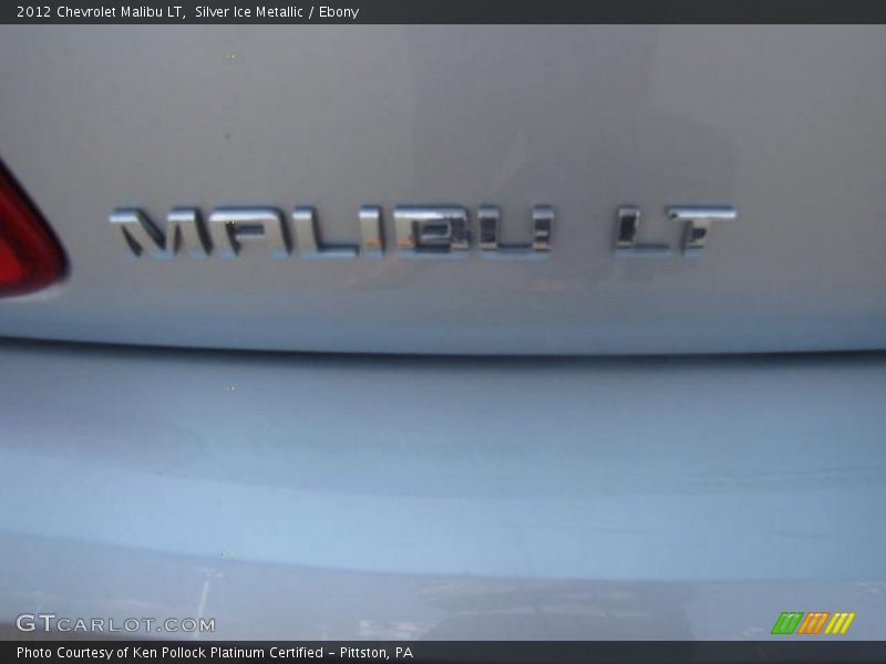 Silver Ice Metallic / Ebony 2012 Chevrolet Malibu LT