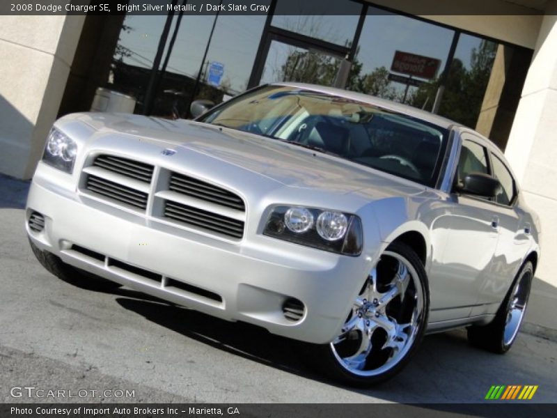 Bright Silver Metallic / Dark Slate Gray 2008 Dodge Charger SE