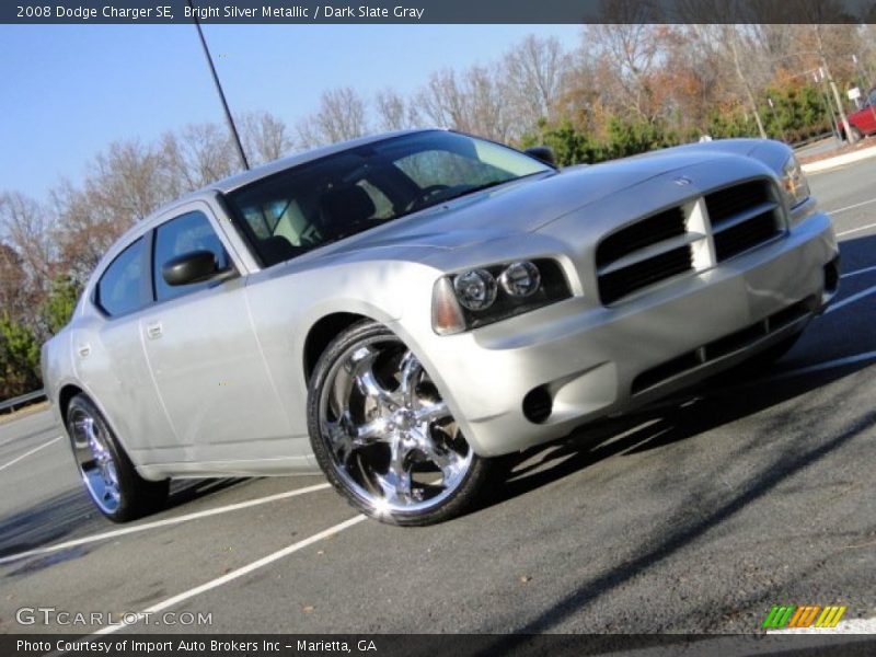 Bright Silver Metallic / Dark Slate Gray 2008 Dodge Charger SE
